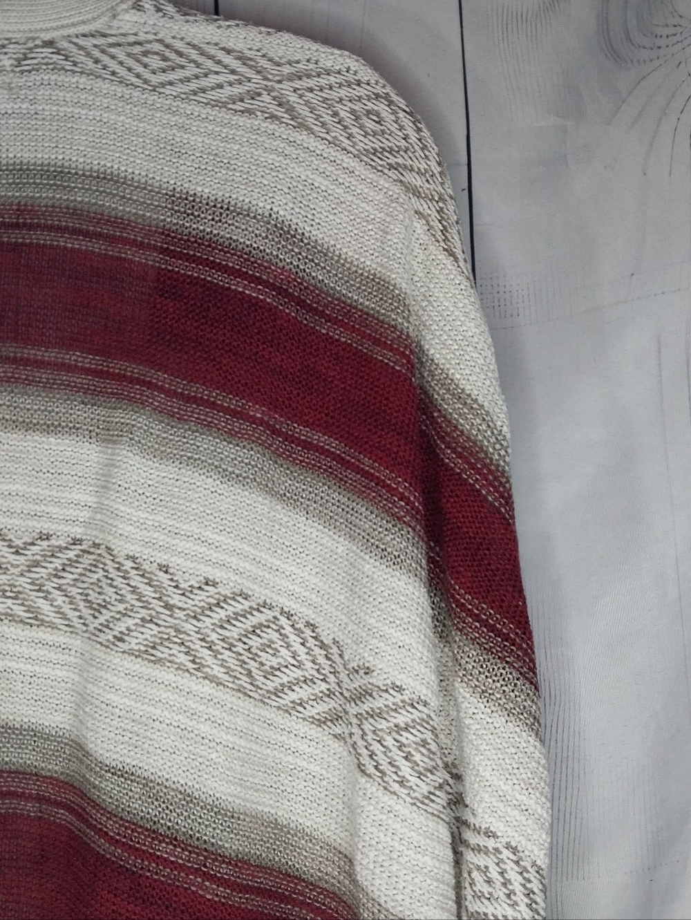 Hollister Vintage Aztec Open Front Striped Y2K Boho Western Knit Cardigan - Picture 9 of 9
